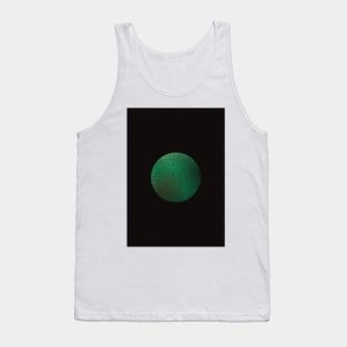 Green Galaxy Moon Tank Top